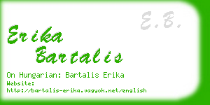 erika bartalis business card